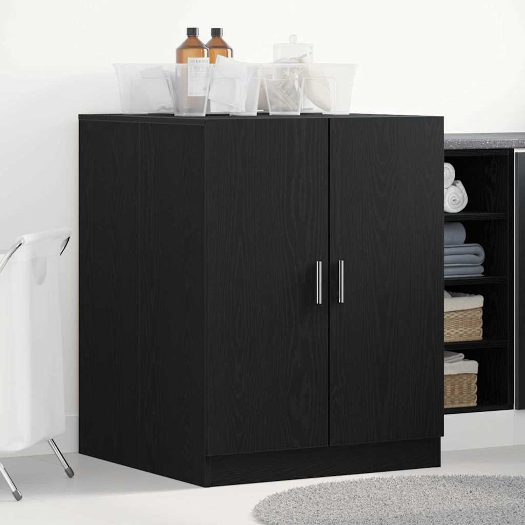 Vaskemaskinskap Svart Eik 70,5 x 71,5 x 91,5 cm Konstruert tre