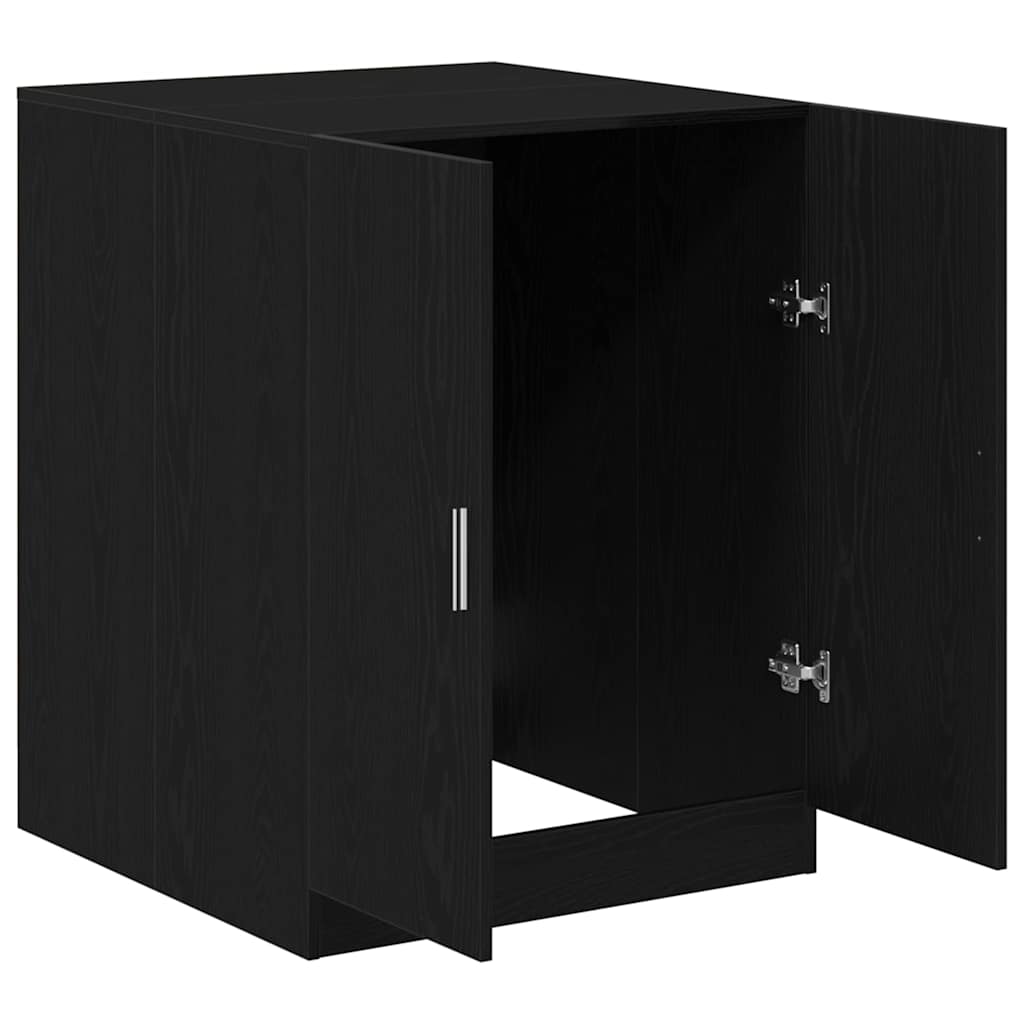 Vaskemaskinskap Svart Eik 70,5 x 71,5 x 91,5 cm Konstruert tre