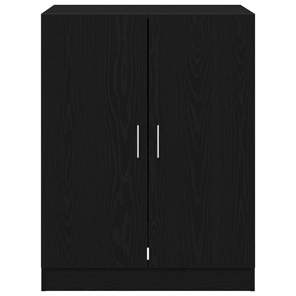 Vaskemaskinskap Svart Eik 70,5 x 71,5 x 91,5 cm Konstruert tre
