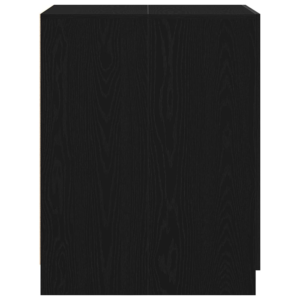 Vaskemaskinskap Svart Eik 70,5 x 71,5 x 91,5 cm Konstruert tre