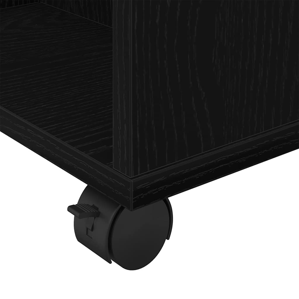 Oppbevaringsskap Svart Eik 60 x 35 x 75 cm Konstruert tre