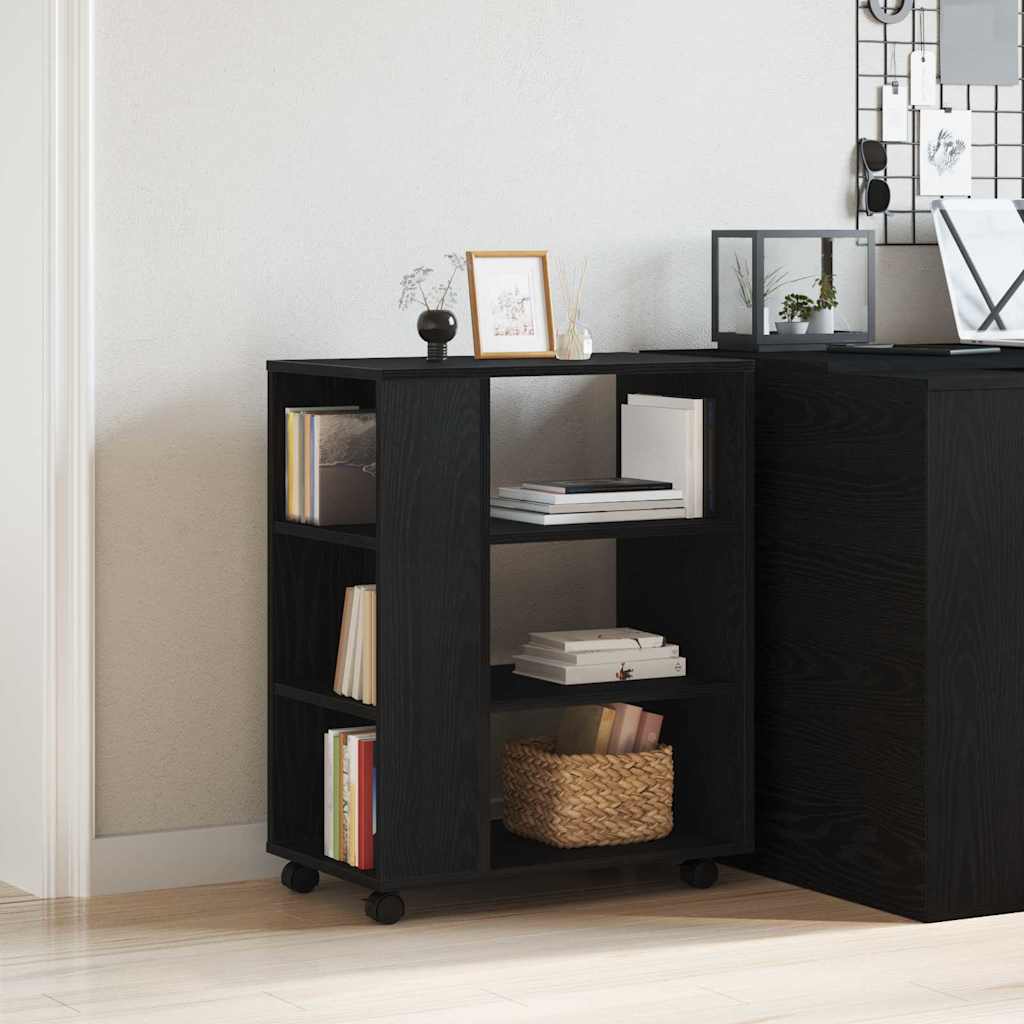 Oppbevaringsskap Svart Eik 60 x 35 x 75 cm Konstruert tre