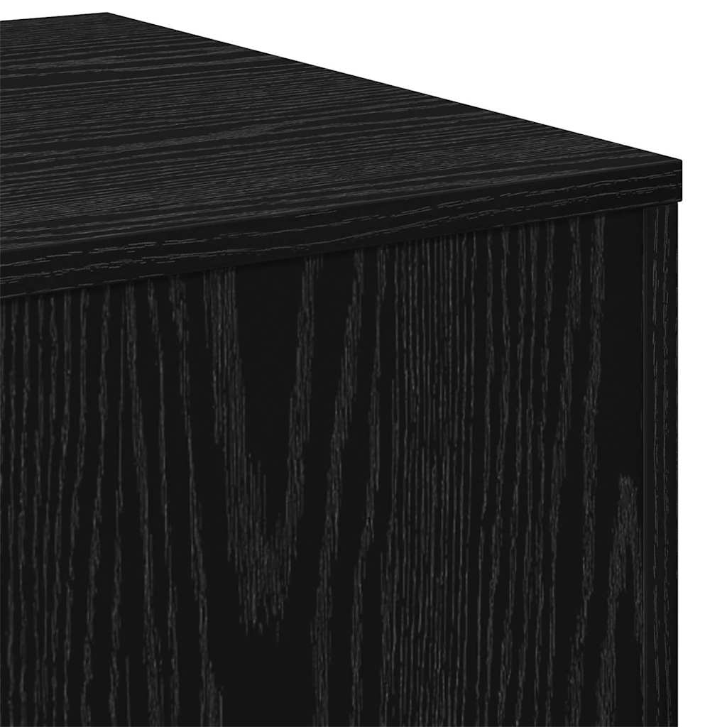 Nesting Bord 3 pcs Svart Eik Konstruert tre