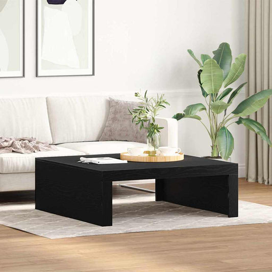 Kaffebord Svart Eik 100 x 100 x 35 cm Konstruert tre