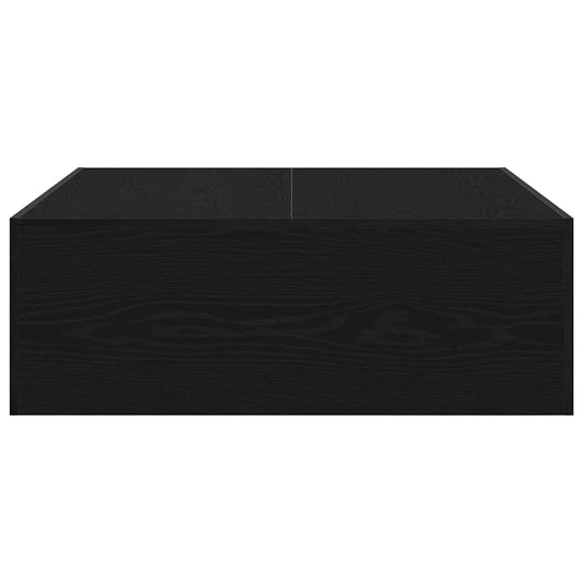 Kaffebord Svart Eik 100 x 100 x 35 cm Konstruert tre