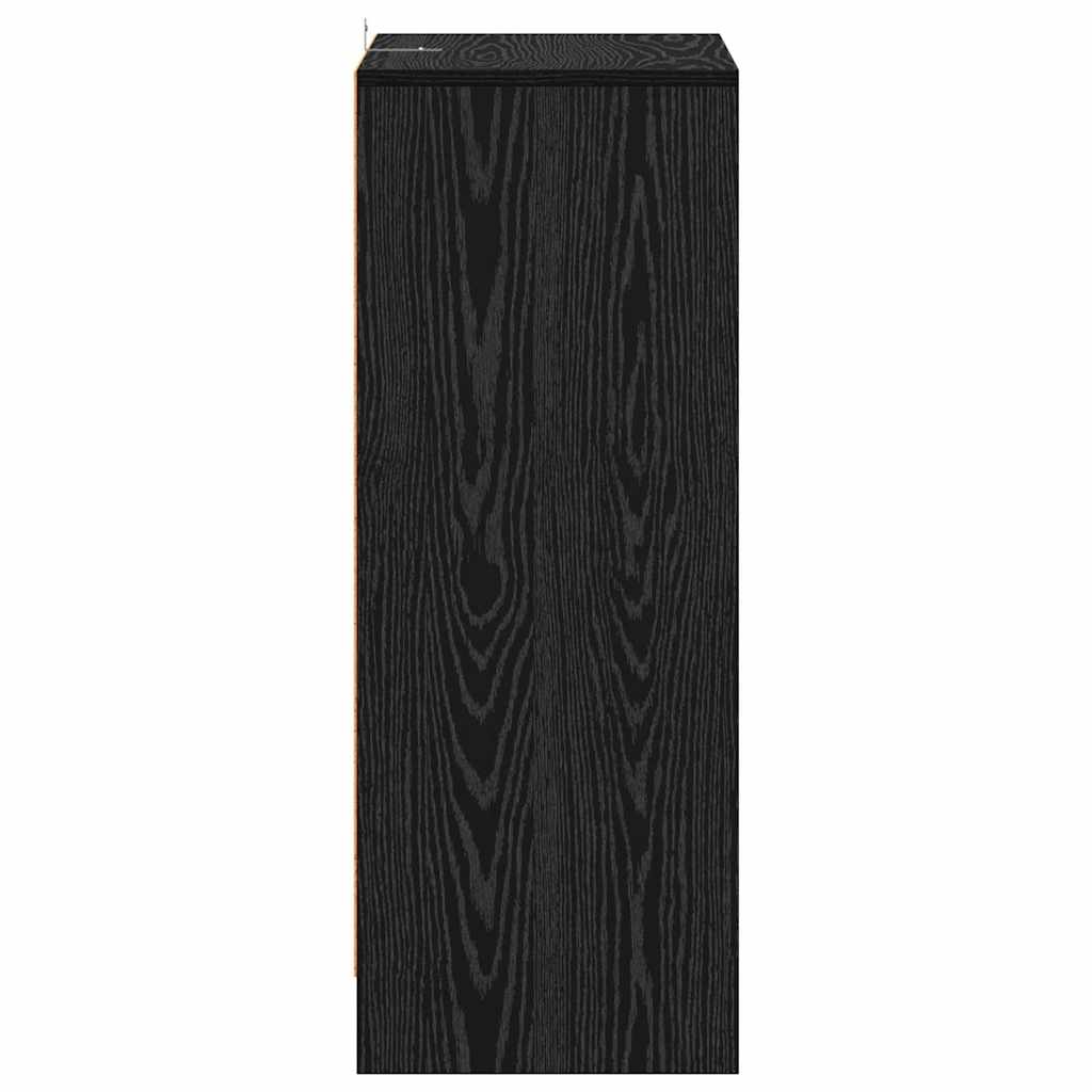 Sko Skap med hylle Svart Eik 60 x 35 x 92 cm Konstruert tre