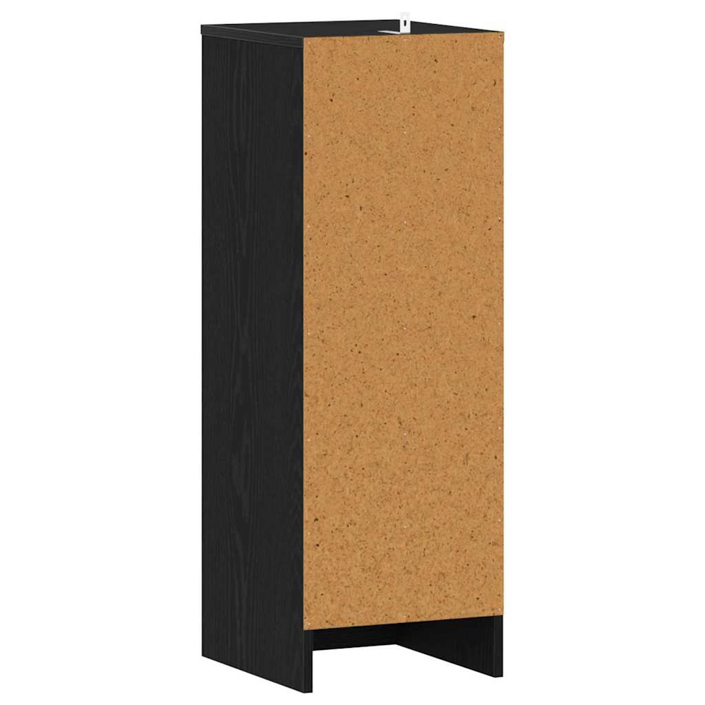 Sko Skap med hylle Svart Eik 32 x 35 x 92 cm Konstruert tre