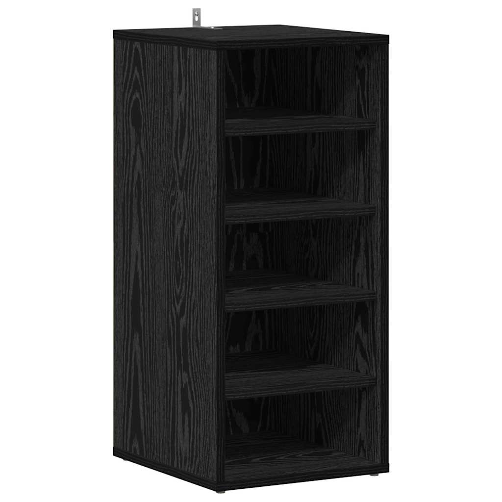 Sko Skap med hylle Svart Eik 32 x 35 x 70 cm Konstruert tre