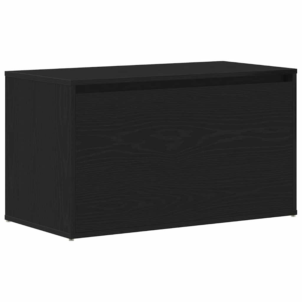 Gangbenk med skuff Svart Eik 80 x 40 x 45 cm Konstruert tre