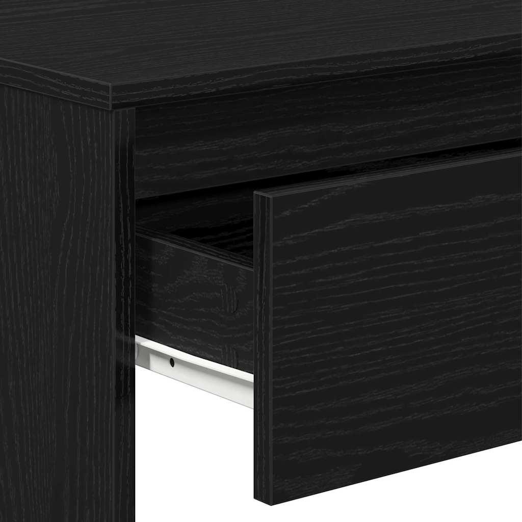 Konsollbord Svart Eik 100 x 35 x 76,5 cm Konstruert tre
