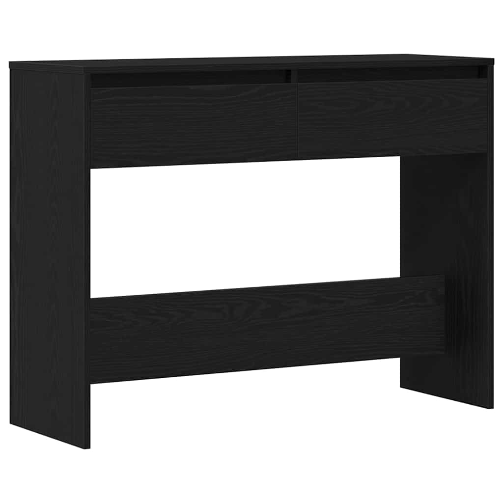 Konsollbord Svart Eik 100 x 35 x 76,5 cm Konstruert tre