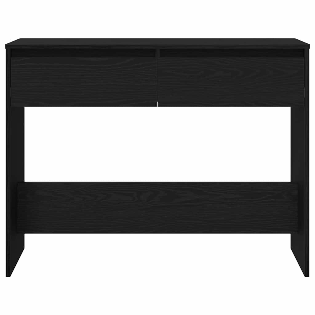 Konsollbord Svart Eik 100 x 35 x 76,5 cm Konstruert tre