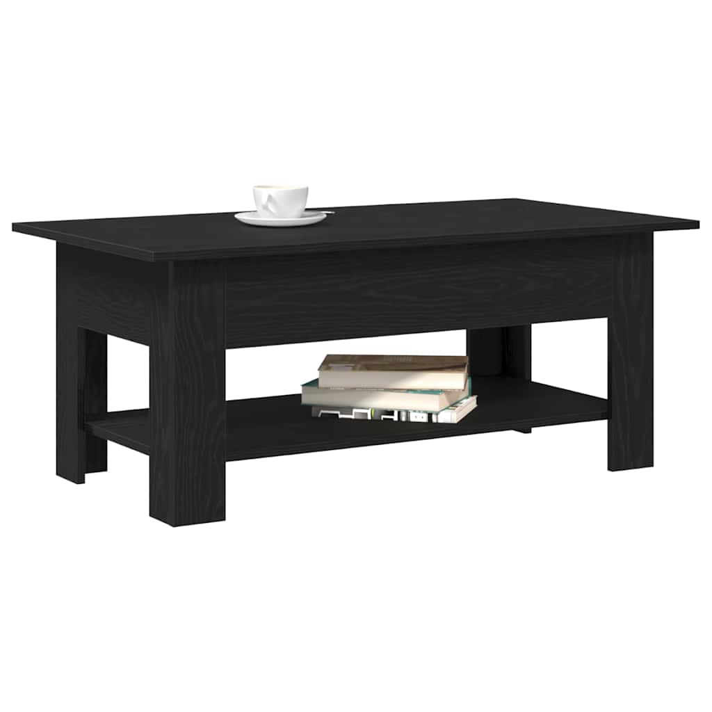 Kaffebord Svart Eik 102 x 55 x 42 cm Konstruert tre