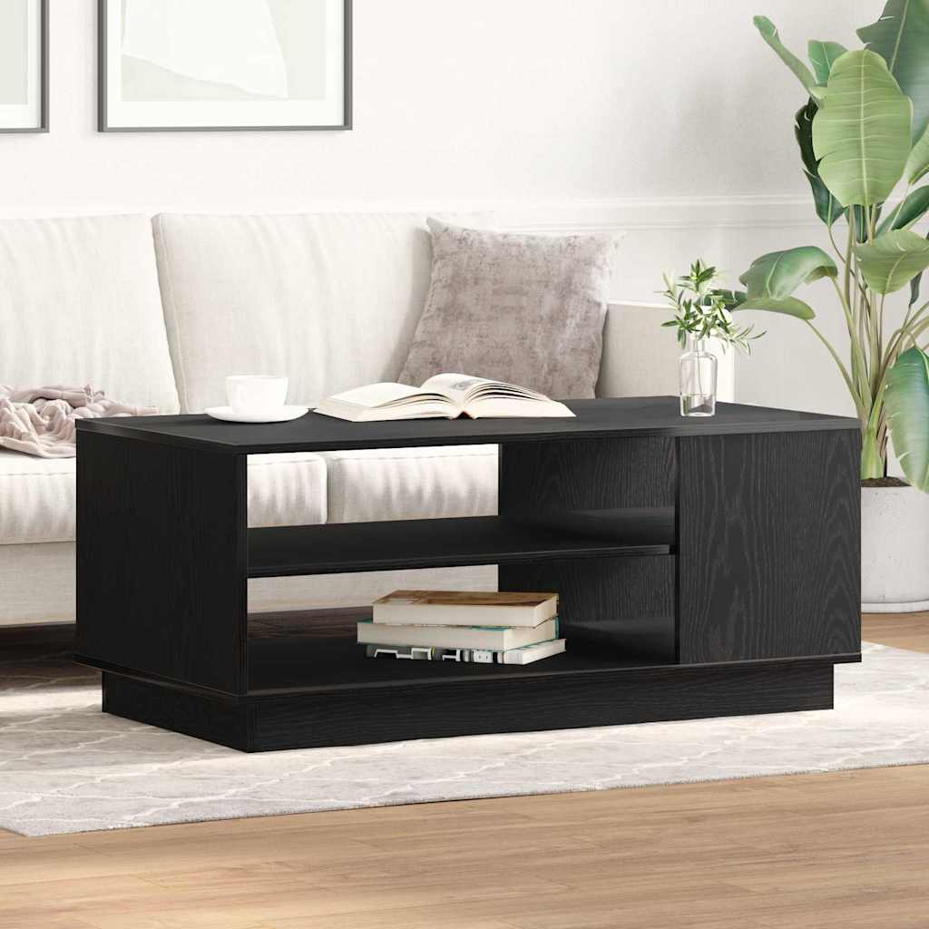 Kaffebord Svart Eik 102 x 55 x 43 cm Konstruert tre