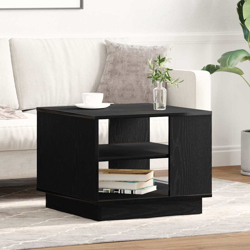 Kaffebord Svart Eik 55 x 55 x 42 cm Konstruert tre