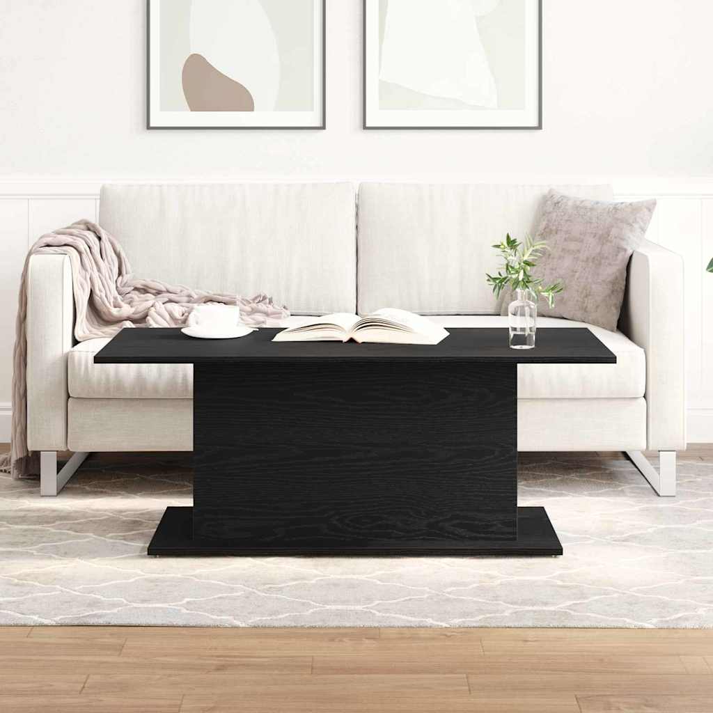 Kaffebord Svart Eik 102 x 55,5 x 40 cm Konstruert tre