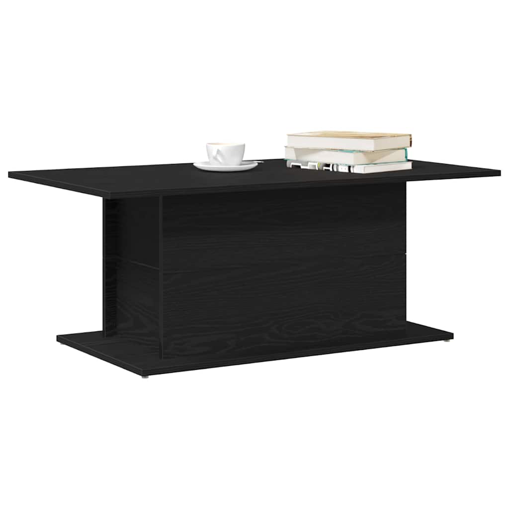 Kaffebord Svart Eik 102 x 55,5 x 40 cm Konstruert tre
