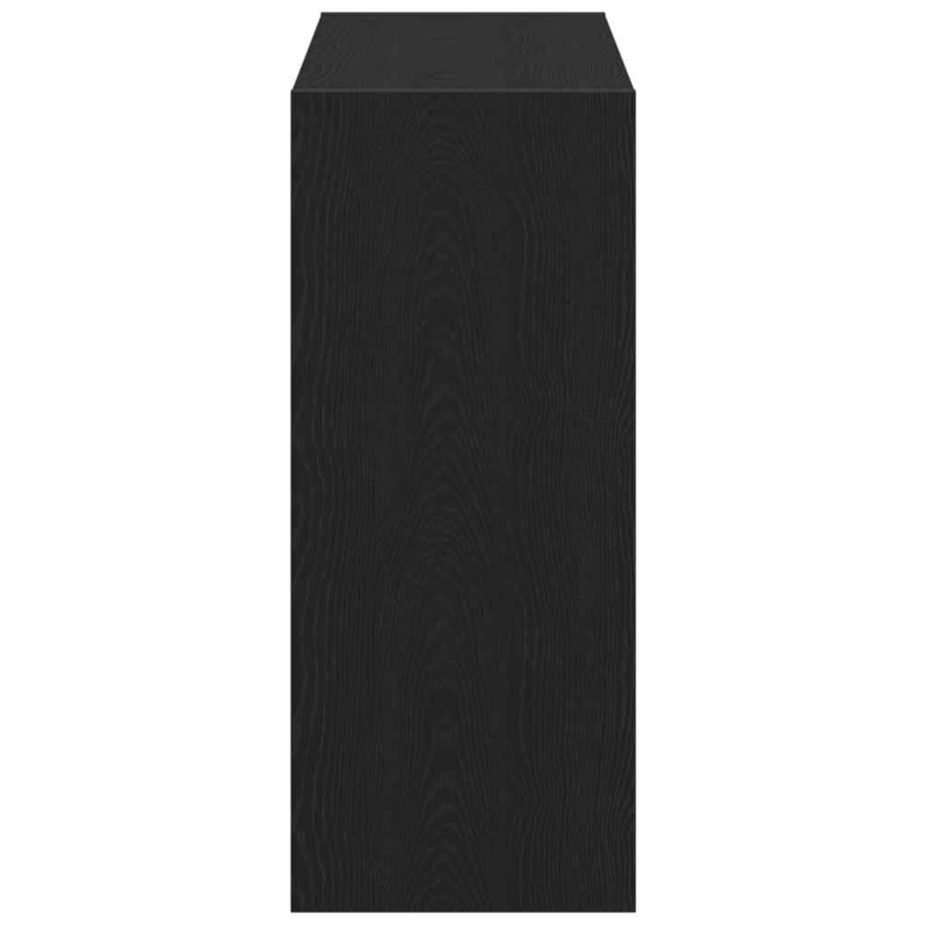 Bokskap 2 pcs Svart Eik 80 x 30 x 72 cm Konstruert tre