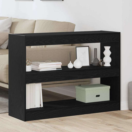 Bokhylle Svart Eik 100 x 30 x 72 cm Konstruert tre