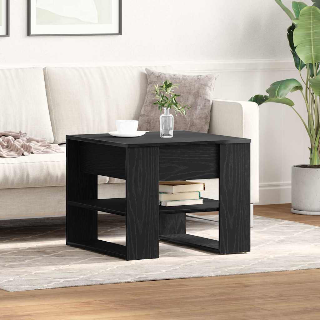 Kaffebord Svart Eik 55,5 x 55 x 45 cm Konstruert tre