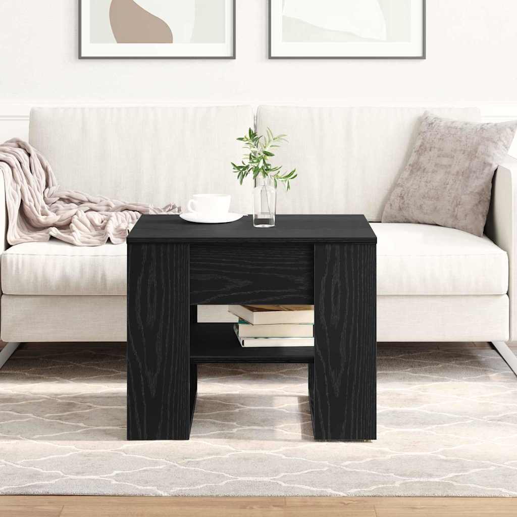 Kaffebord Svart Eik 55,5 x 55 x 45 cm Konstruert tre