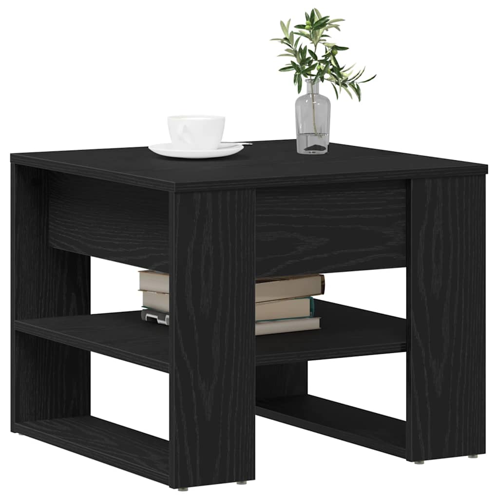Kaffebord Svart Eik 55,5 x 55 x 45 cm Konstruert tre