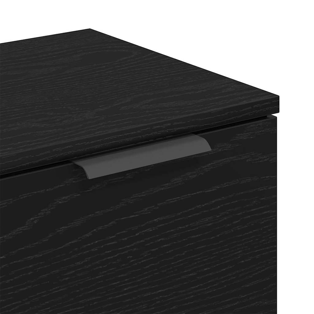 Serviesskap Svart Eik 60 x 30 x 70 cm Konstruert tre