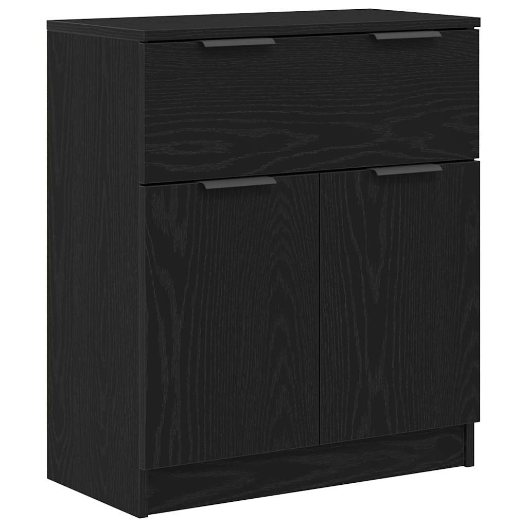 Serviesskap Svart Eik 60 x 30 x 70 cm Konstruert tre
