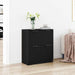 Serviesskap Svart Eik 60 x 30 x 70 cm Konstruert tre vidaXL