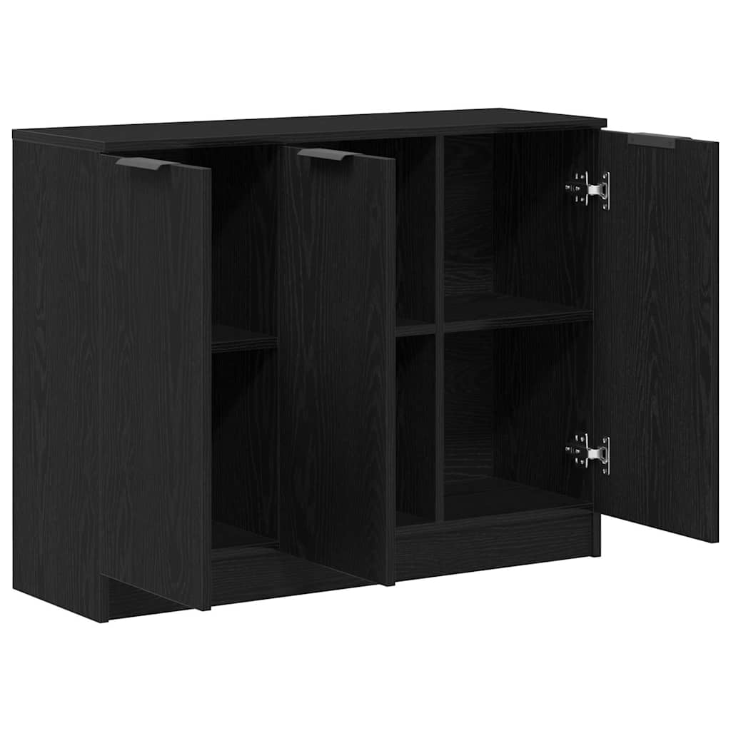 Serviesskap Svart Eik 90,5 x 30 x 70 cm Konstruert tre