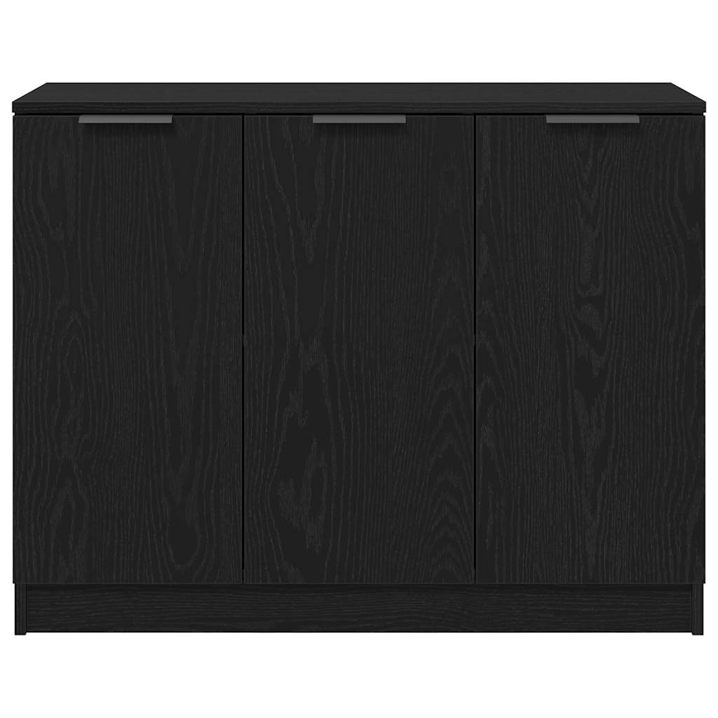 Serviesskap Svart Eik 90,5 x 30 x 70 cm Konstruert tre