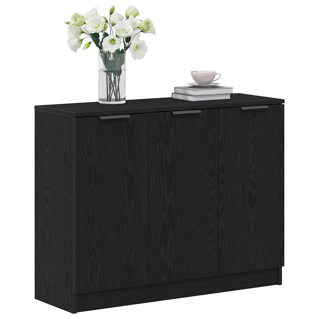 Serviesskap Svart Eik 90,5 x 30 x 70 cm Konstruert tre