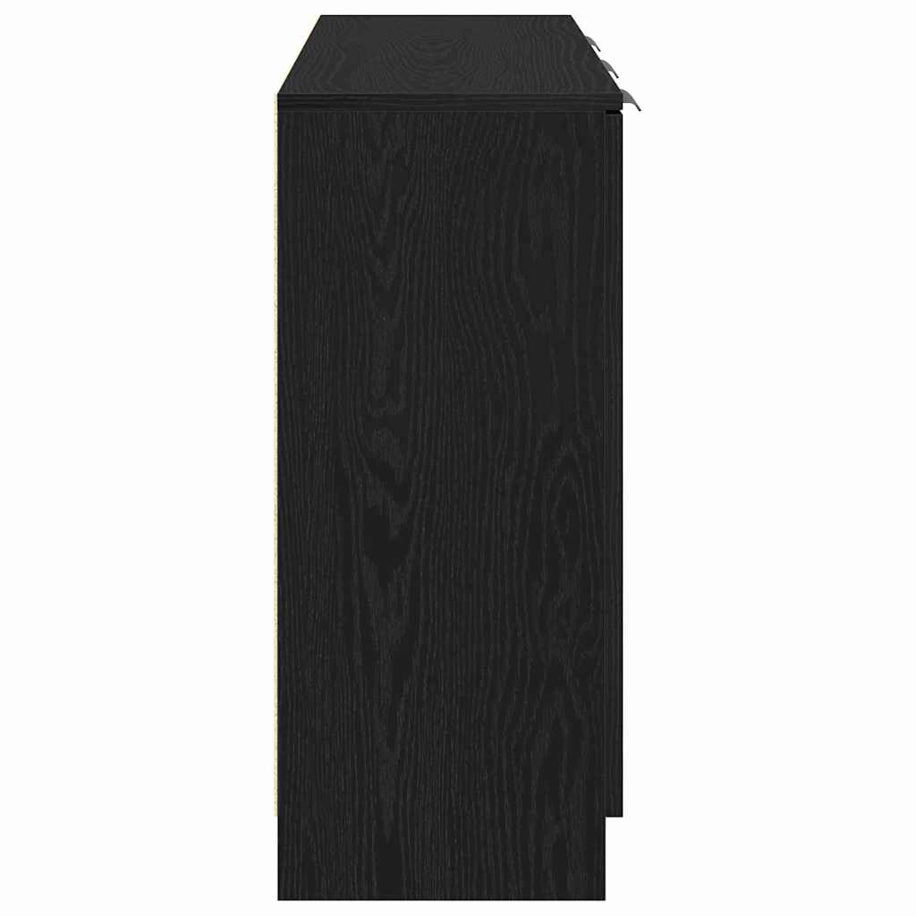 Serviesskap Svart Eik 90,5 x 30 x 70 cm Konstruert tre