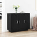 Serviesskap Svart Eik 92 x 35 x 75 cm Konstruert tre