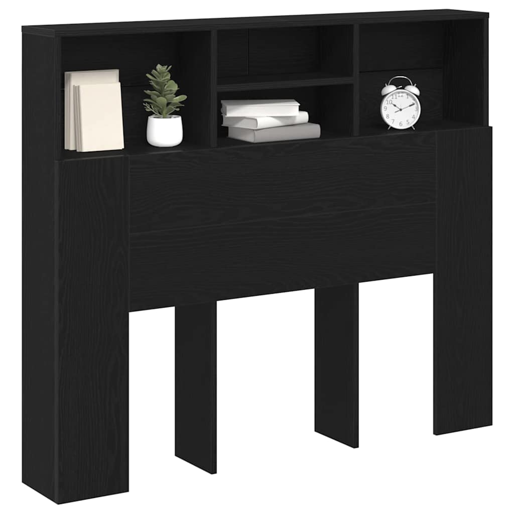 Hodegavlskap Svart Eik 120 x 19 x 103,5 cm Konstruert tre