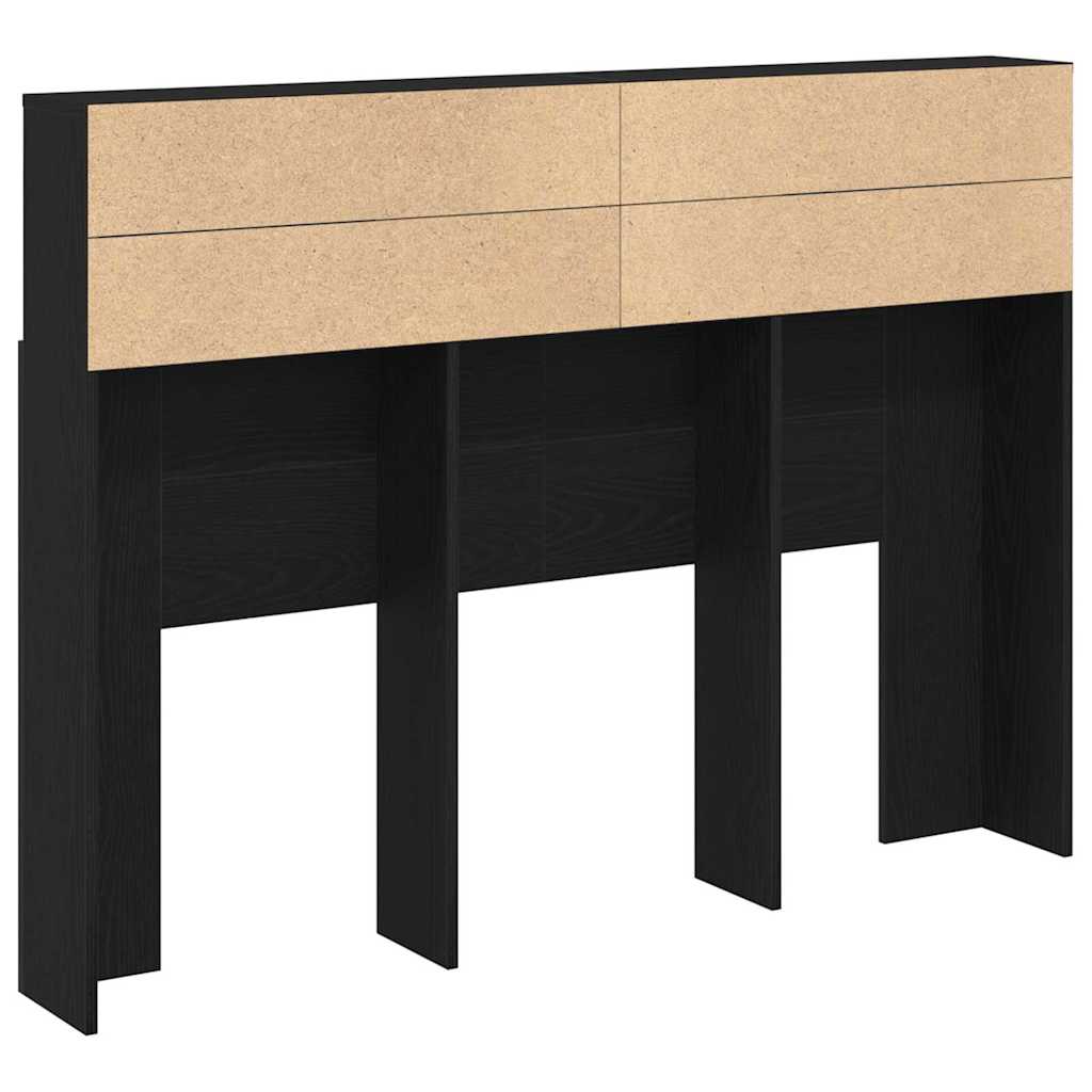 Hodegavlskap Svart Eik 140 x 19 x 103,5 cm Konstruert tre