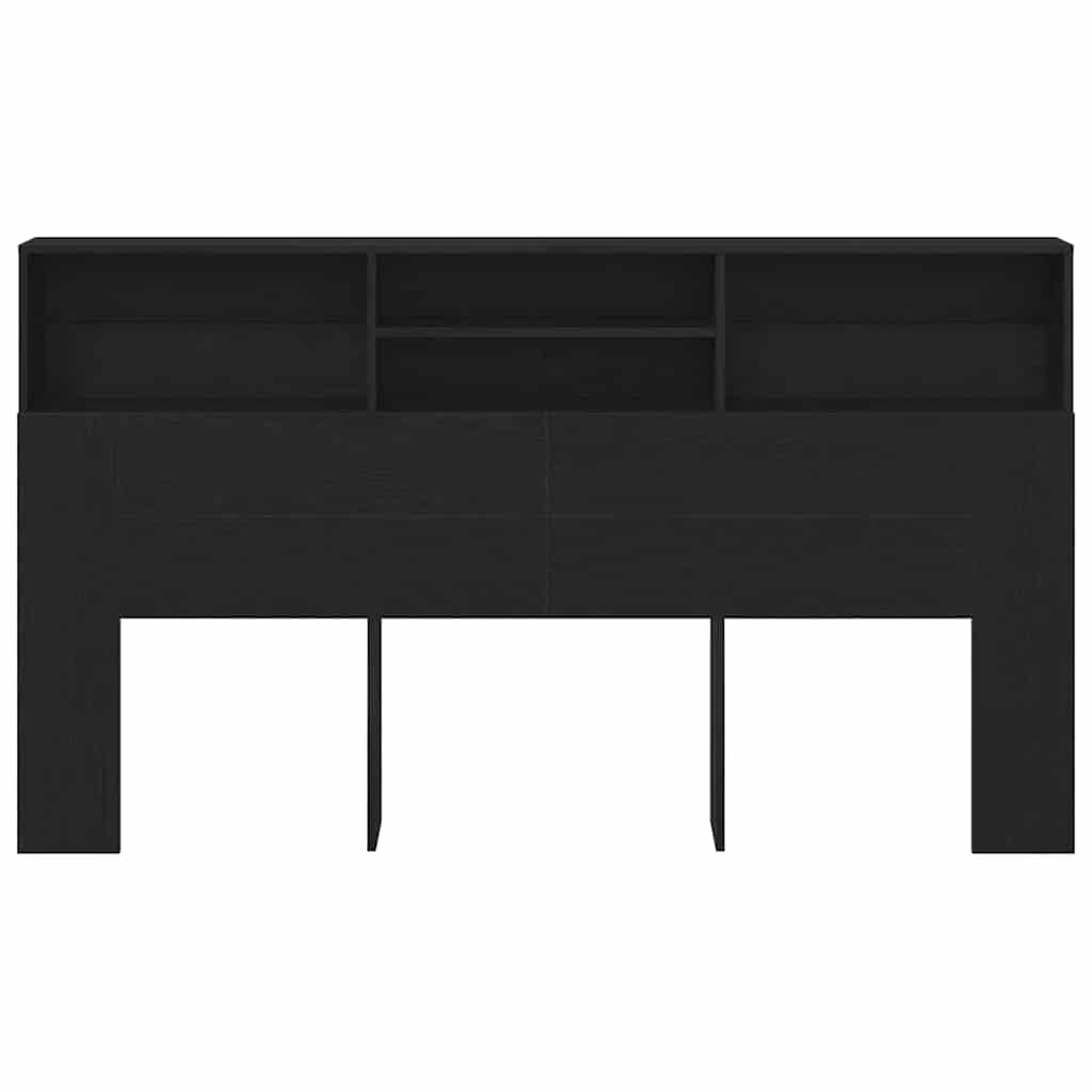 Hodegavlskap Svart Eik 180 x 19 x 103,5 cm Konstruert tre
