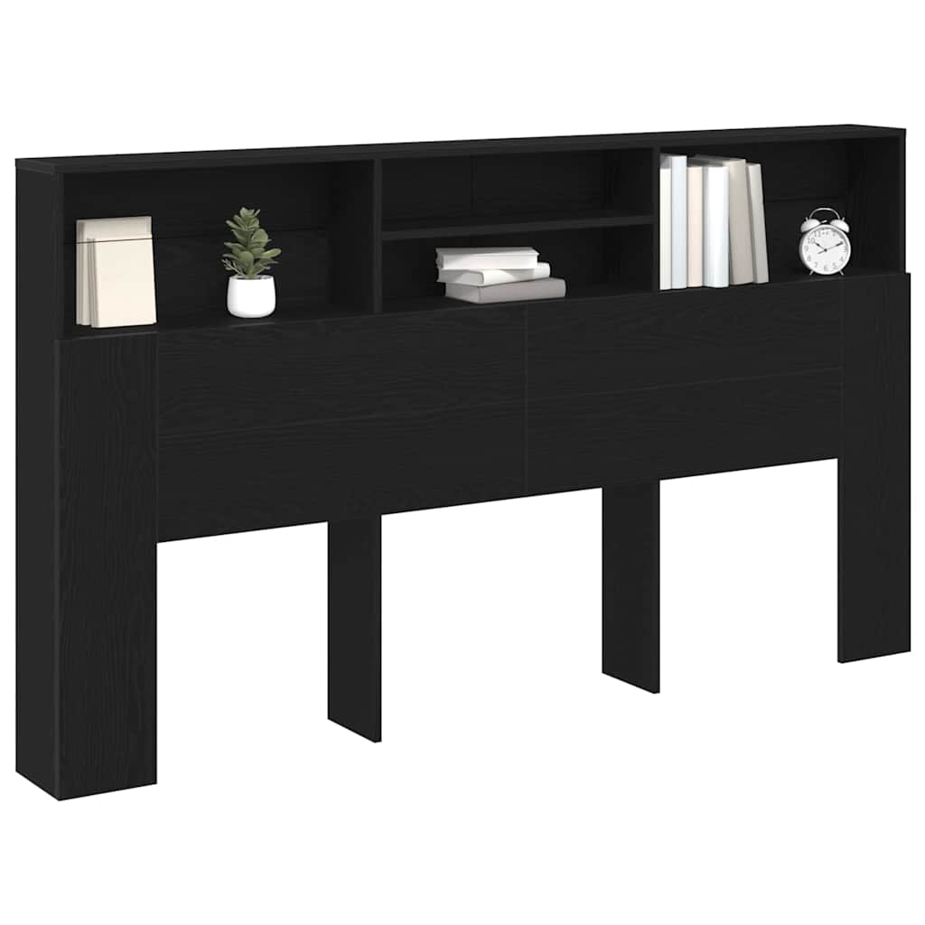 Hodegavlskap Svart Eik 180 x 19 x 103,5 cm Konstruert tre