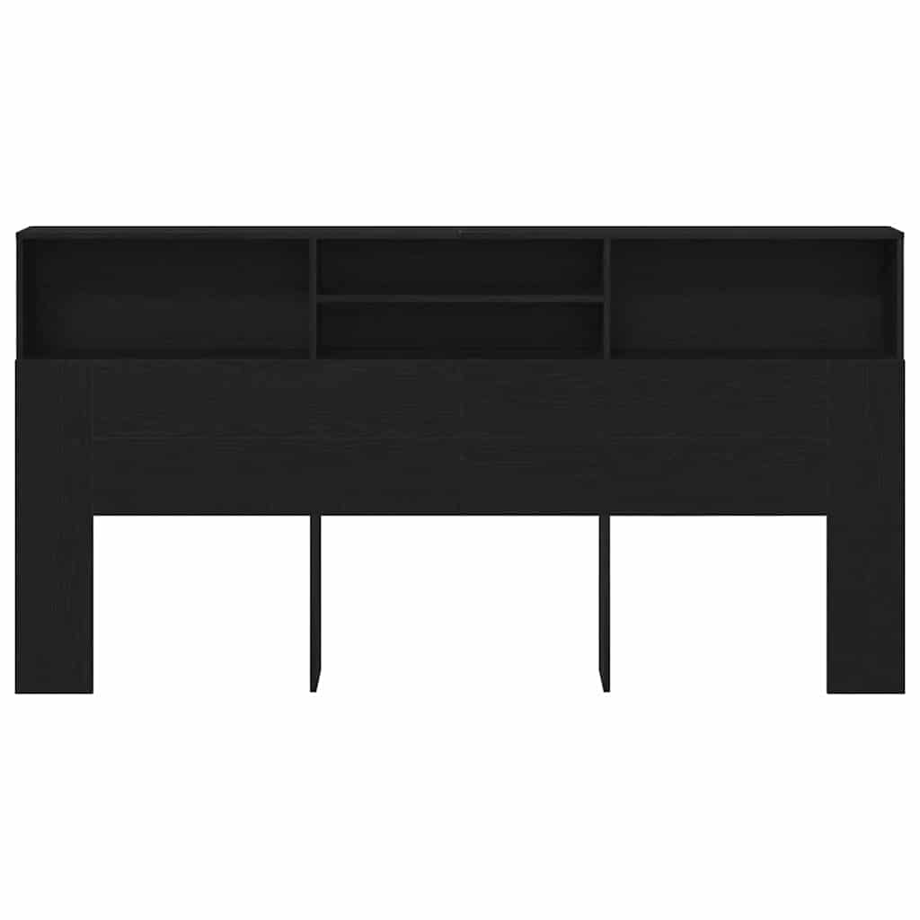 Hodegavlskap Svart Eik 200 x 19 x 103,5 cm Konstruert tre