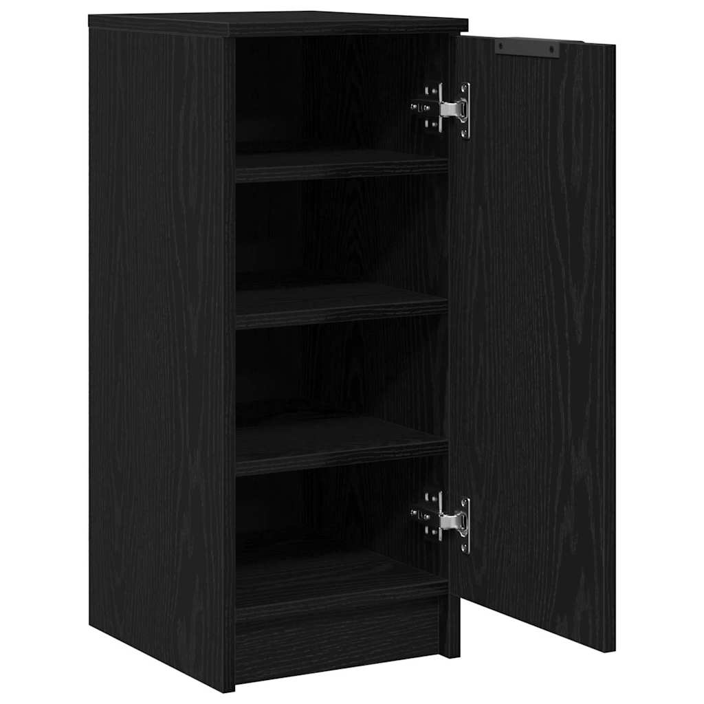Sko Skap med hylle Svart Eik 29,5 x 35 x 70 cm Konstruert tre