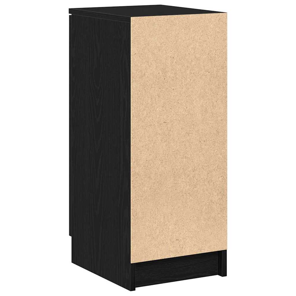 Sko Skap med hylle Svart Eik 29,5 x 35 x 70 cm Konstruert tre