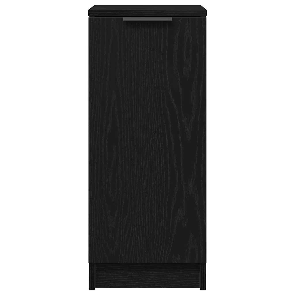 Sko Skap med hylle Svart Eik 29,5 x 35 x 70 cm Konstruert tre
