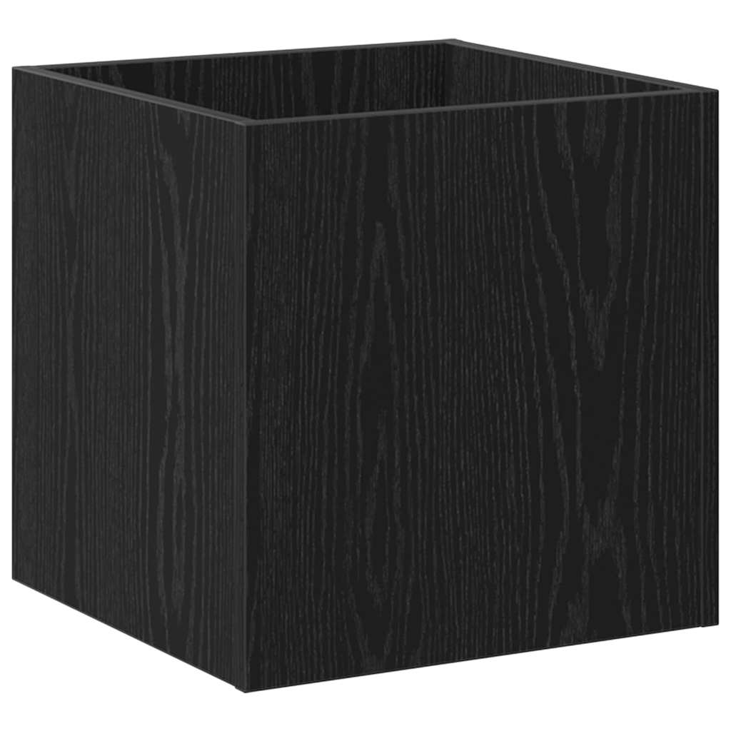 Blomsterkasse Svart Eik 40 x 40 x 40 cm Konstruert tre