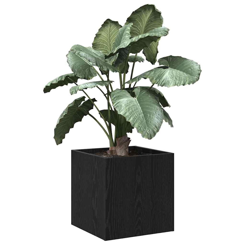 Blomsterkasse Svart Eik 40 x 40 x 40 cm Konstruert tre