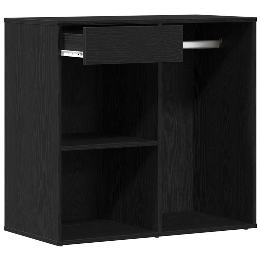 Kosmetisk skap Svart Eik 80 x 40 x 75 cm Konstruert tre
