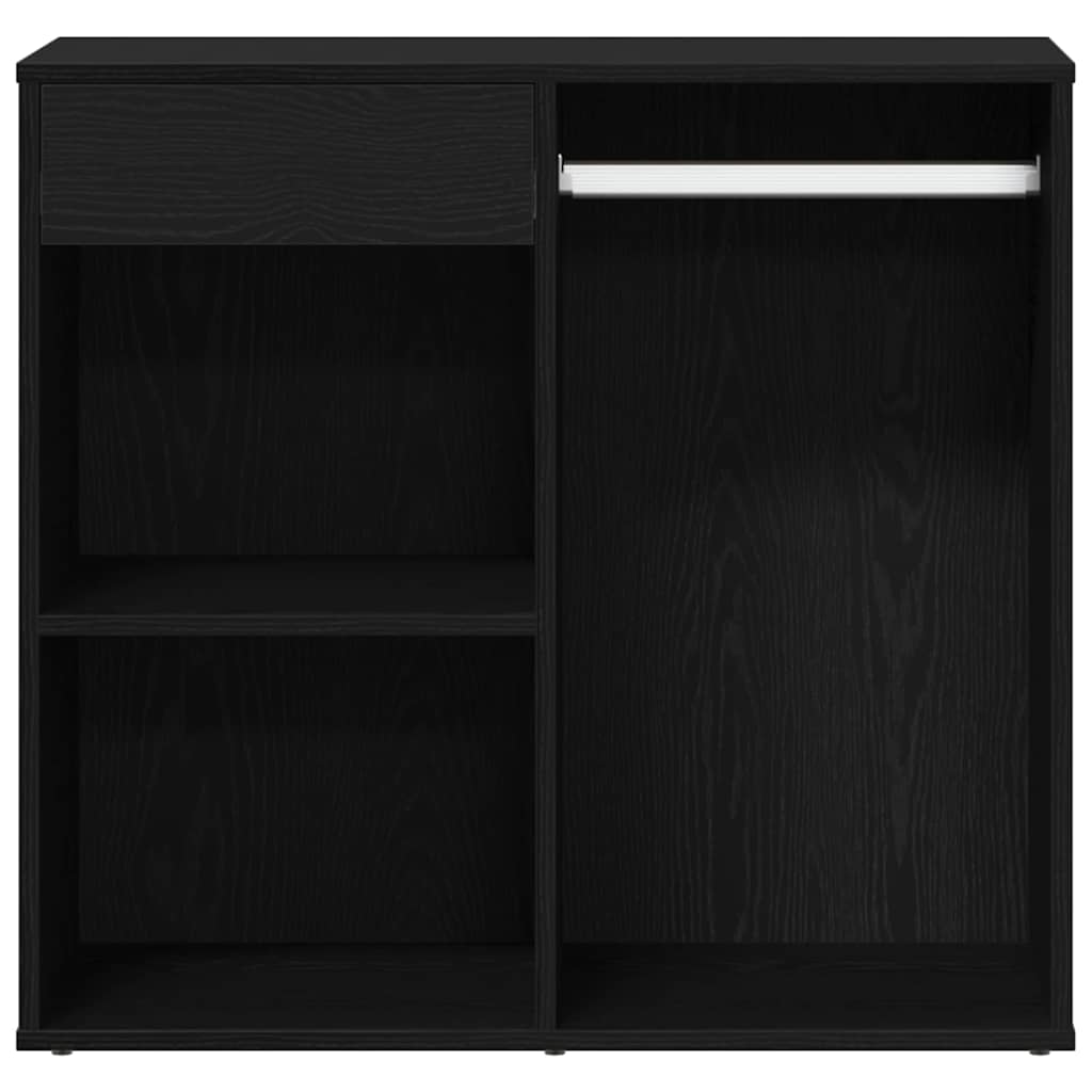 Kosmetisk skap Svart Eik 80 x 40 x 75 cm Konstruert tre