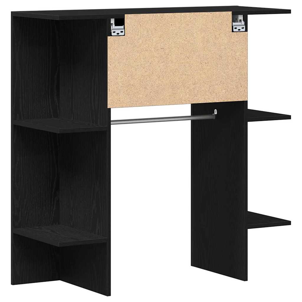 Gangskap med hylle Svart Eik 97,5 x 37 x 99 cm Konstruert tre