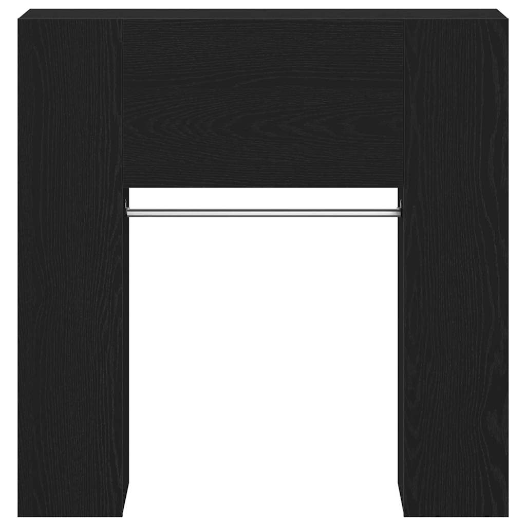 Gangskap med hylle Svart Eik 97,5 x 37 x 99 cm Konstruert tre
