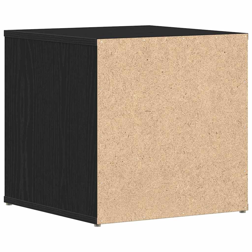 Kommode med skuff Svart eik 40.5 x 40 x 40 cm Konstruert tre