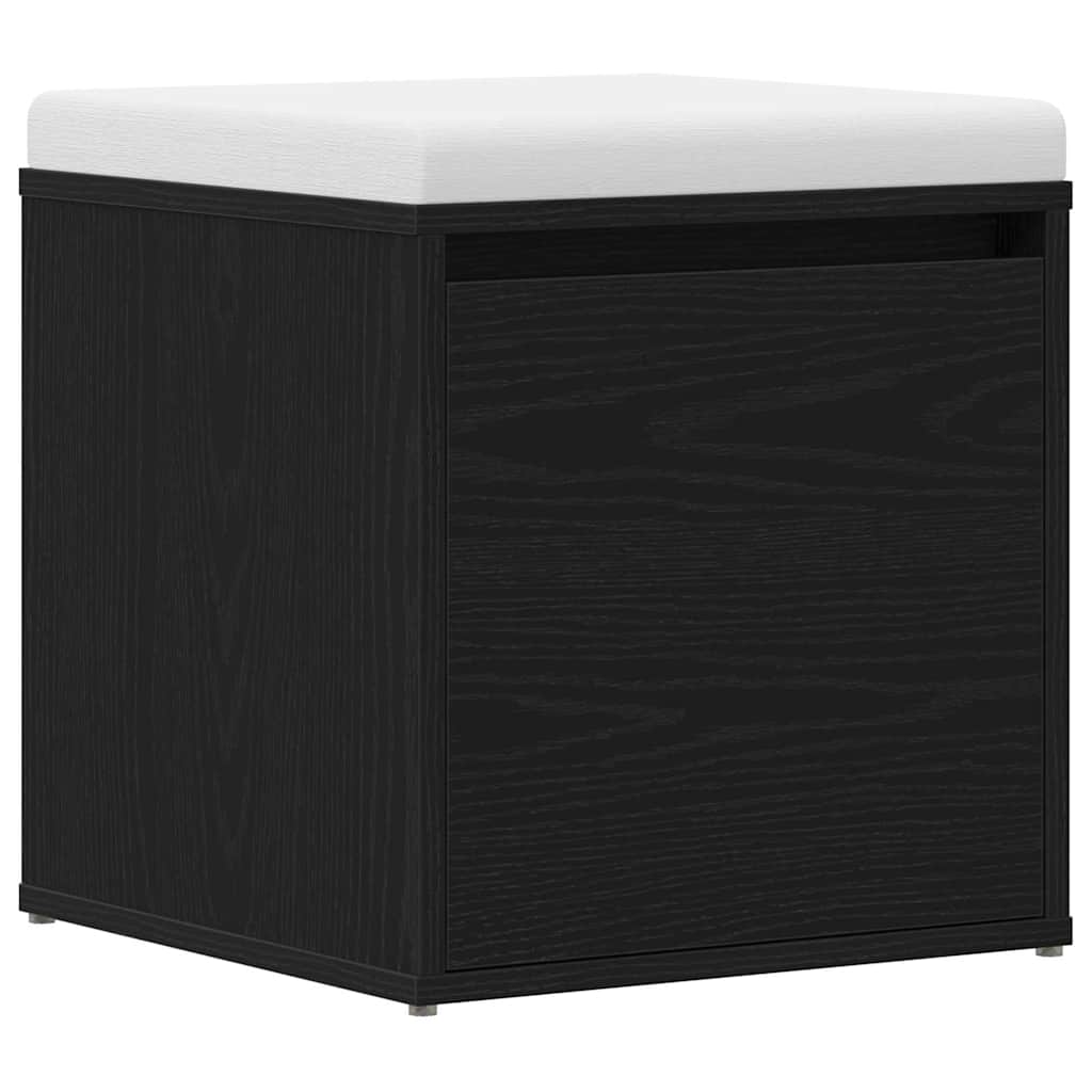 Kommode med skuff Svart Eik 40,5 x 40 x 40 cm Konstruert tre